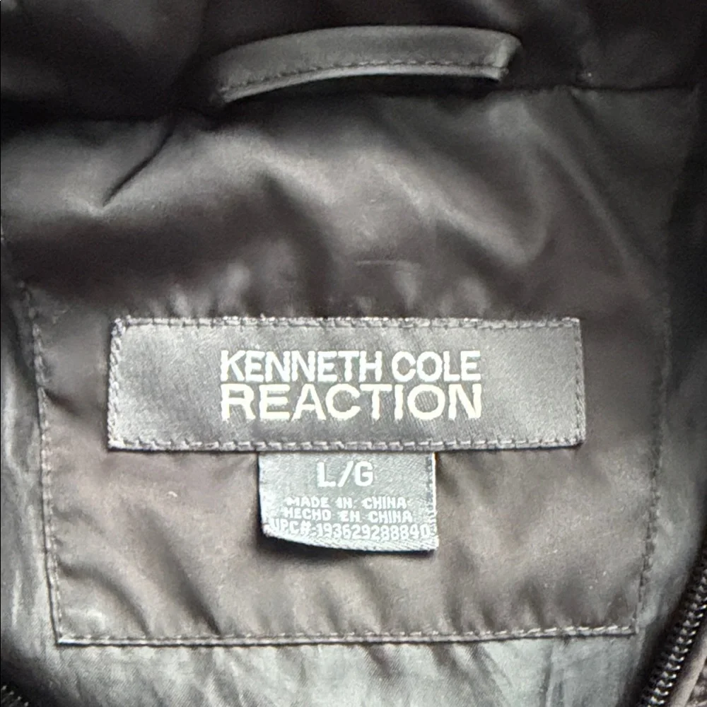 Kenneth Cole Reaction Black Quilted Puffer Coat - Picture 3 of 3
